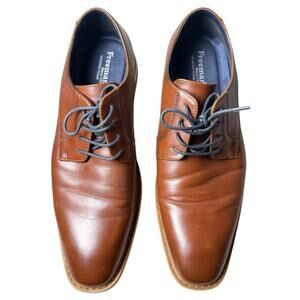 Freeman Shoes Men’s 10M Brown Derby Oxford Vance City Smart
